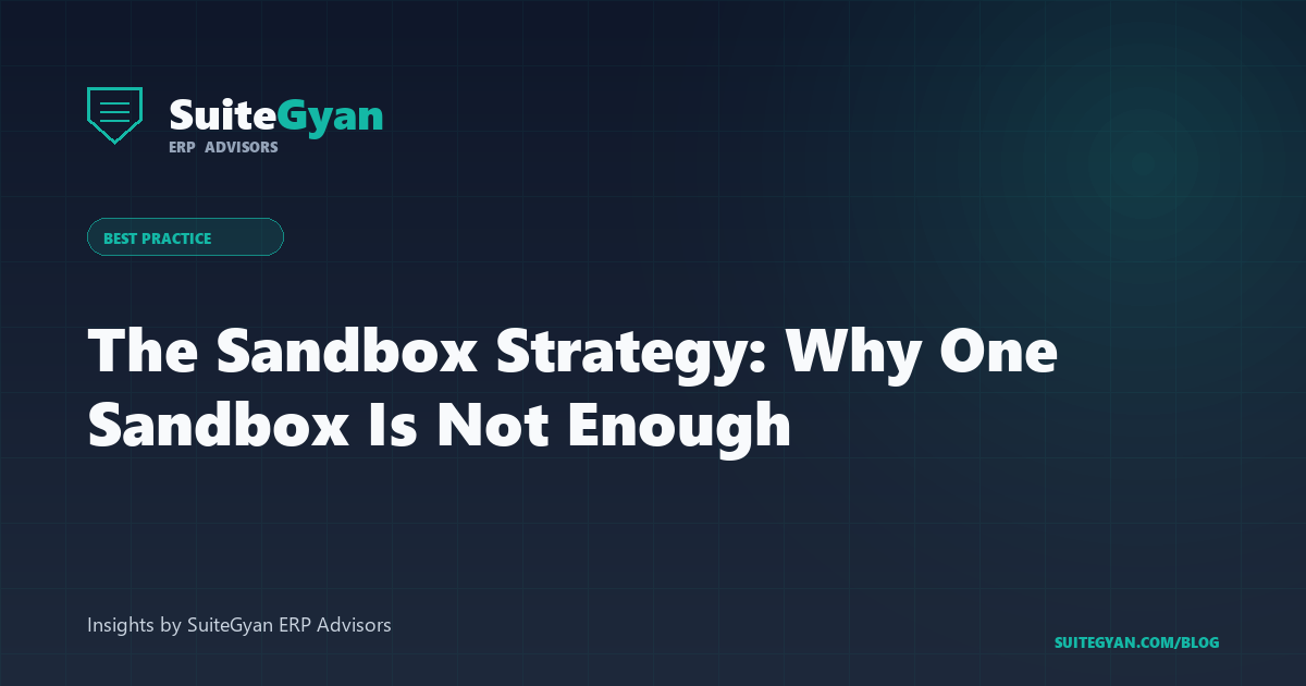 The Sandbox Strategy: Why One Sandbox Is Not Enough